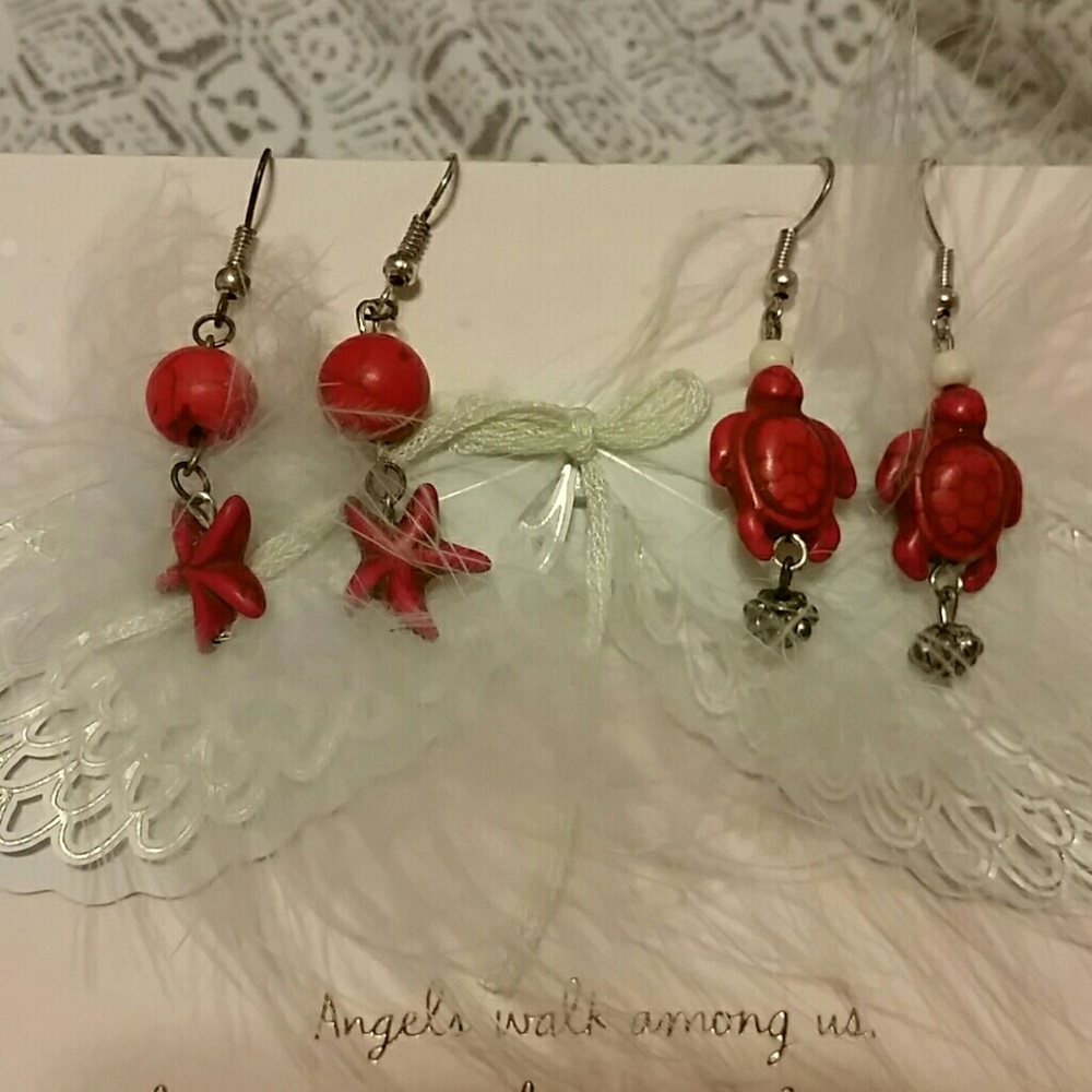2 pair earrings